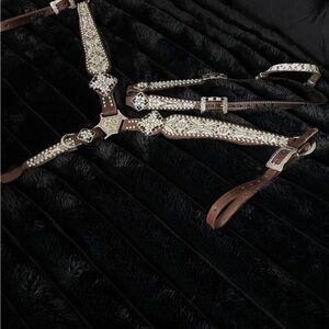 Rockn Wilsons Leather Equine Horse Bling Tack Set  (aka Rockin Wilsons)